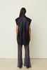 BLUE SILK SHEER PANTS