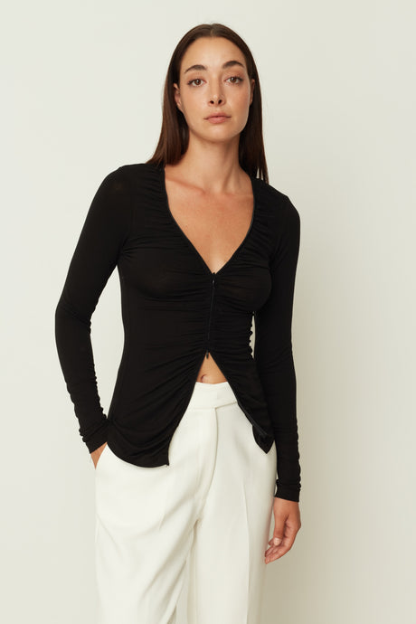 ZIP TOP BLACK ONE SIZE