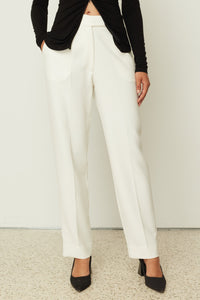 STRAIGHT PANTS WHITE