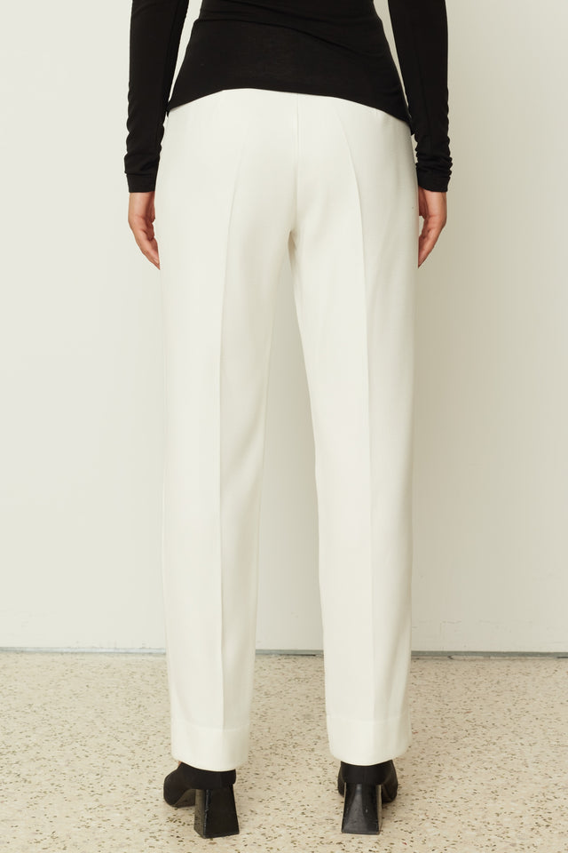 STRAIGHT PANTS WHITE
