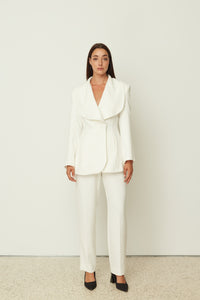 STRAIGHT PANTS WHITE