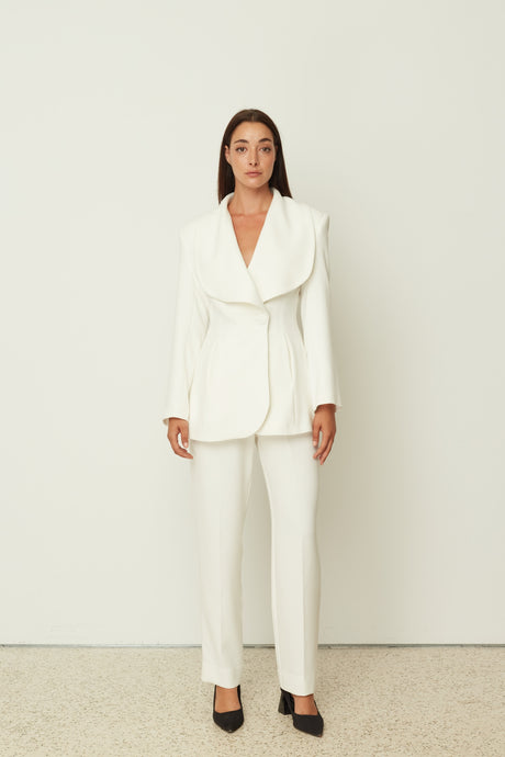 STRAIGHT PANTS WHITE