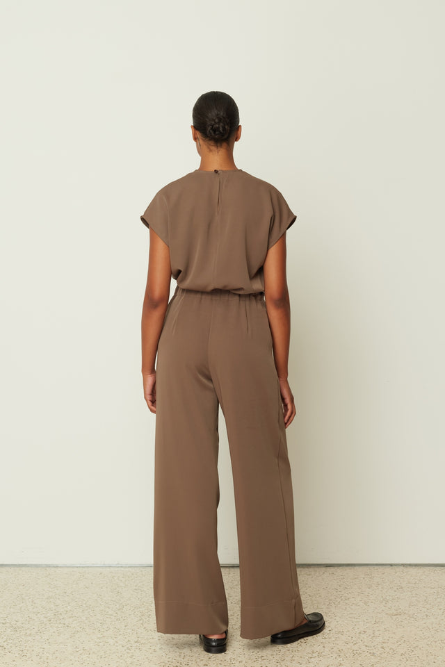 BROWN WIDE LEG PANTS