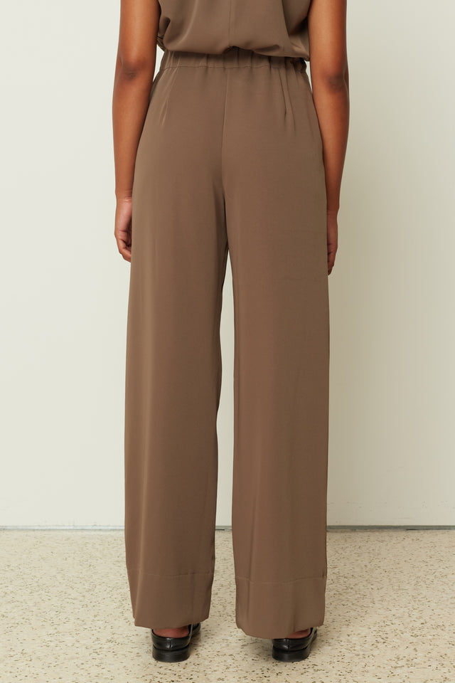 BROWN WIDE LEG PANTS