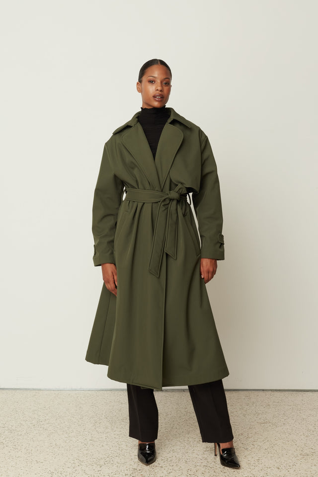 KHAKI TRENCH COAT
