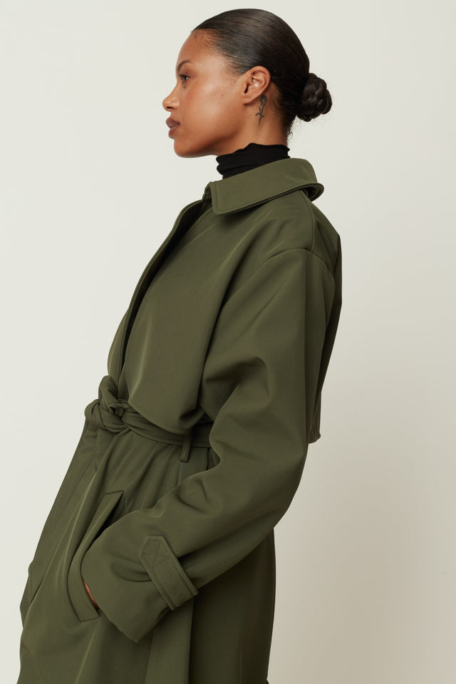 KHAKI TRENCH COAT