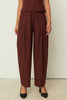 HERRINGBONE PANTS BORDEAUX