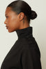 BUTTON SHIRT TOP BLACK