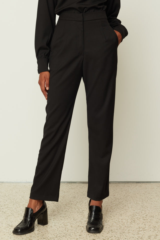 HIGH WAIST PANTS BLACK