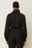 BUTTON SHIRT TOP BLACK