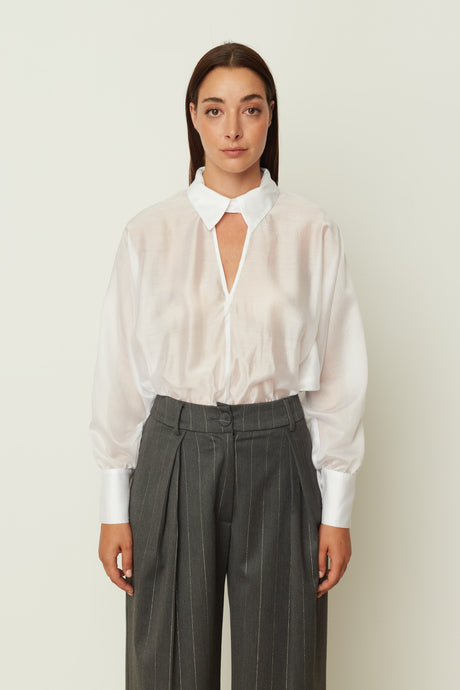 BODYSUIT SHIRT WHITE