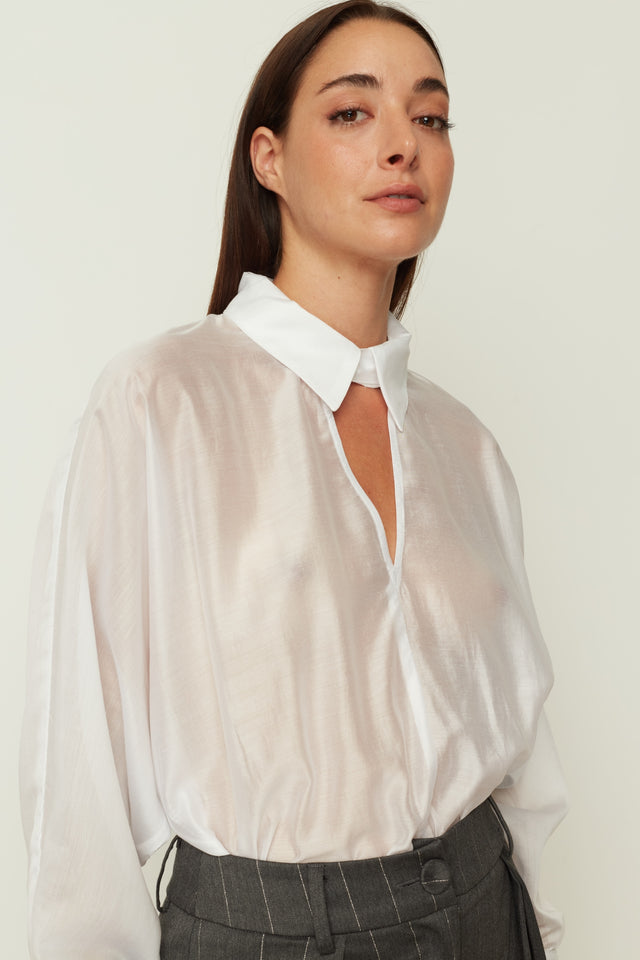 BODYSUIT SHIRT WHITE