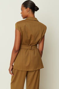 CAPSLEEVE JACKET OLIVE
