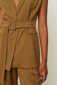CAPSLEEVE JACKET OLIVE