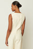 HERRINGBONE VEST CREAM