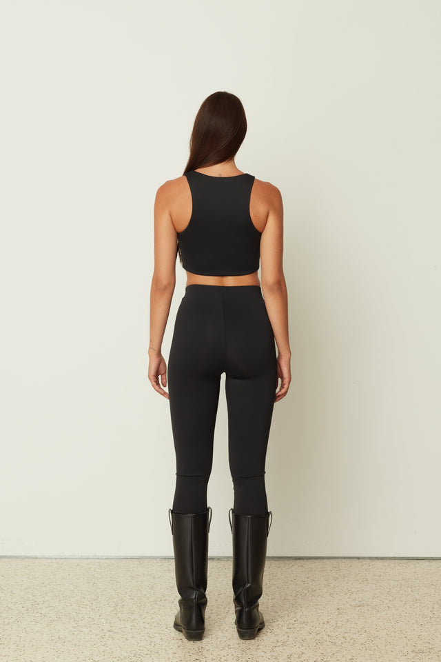BLACK SCUBA FITTED PANTS