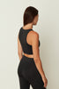 BLACK SCUBA CROP TOP