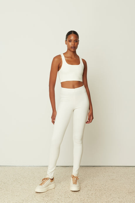 WHITE SCUBA FITTED PANTS