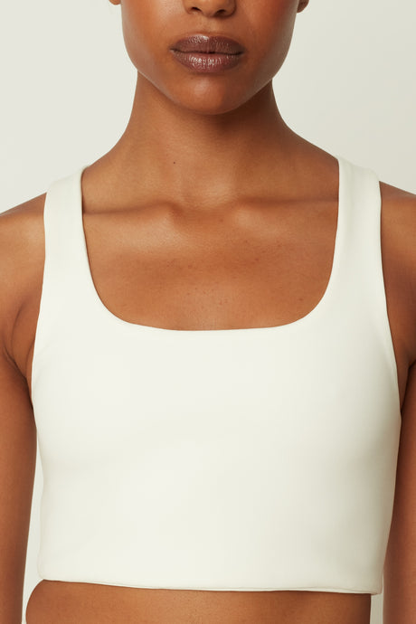 WHITE SCUBA CROP TOP