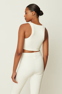 WHITE SCUBA CROP TOP