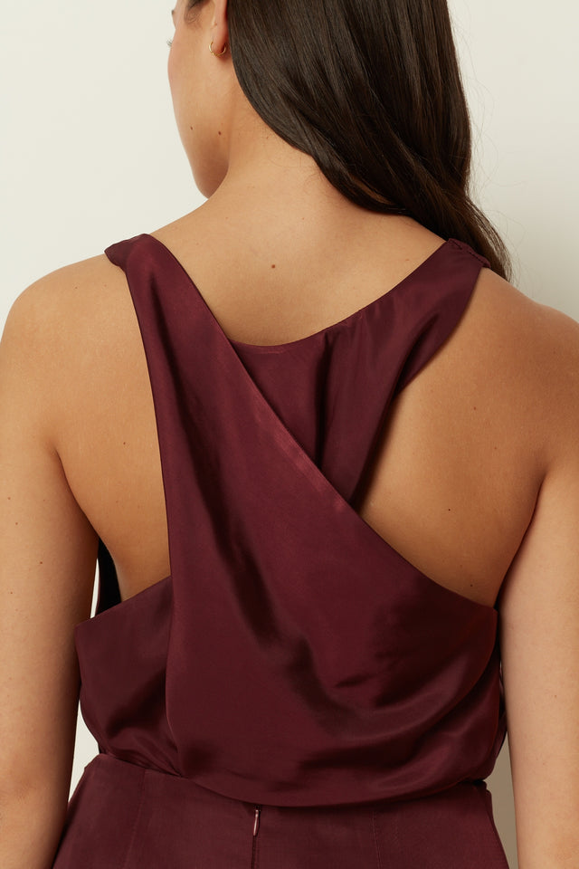 BORDEAUX TWISTED TOP