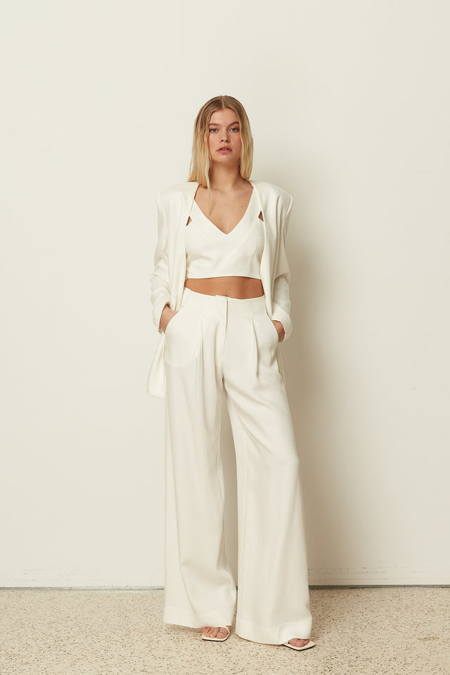 WHITE STATEMENT PANTS