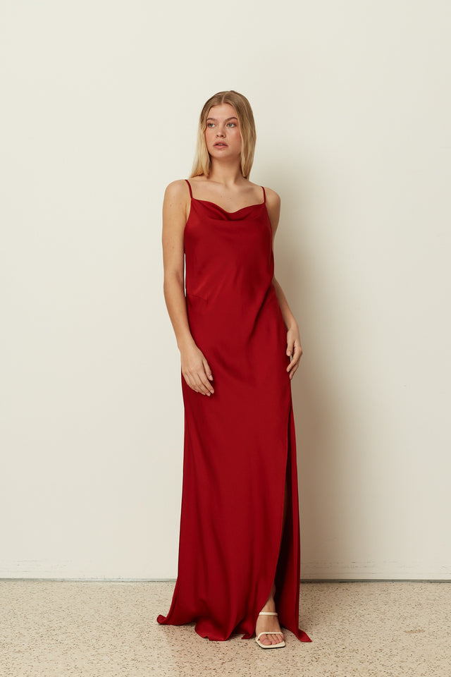 RED OPHELIA DRESS