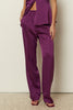 PURPLE SATIN TAILORED PANTS