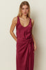 CHERRY COTTON SATIN TOP