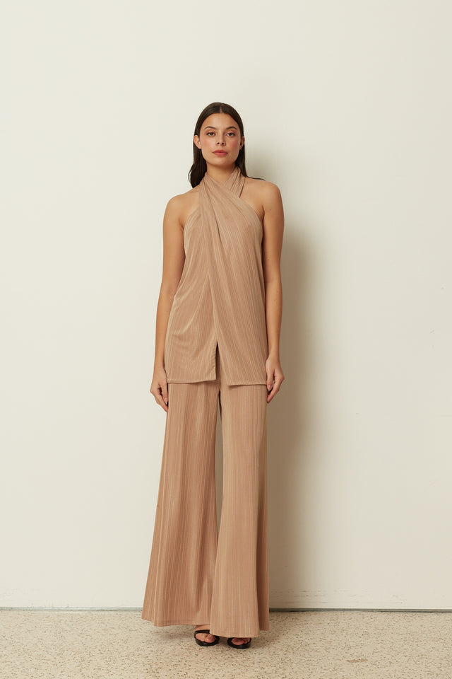 BEIGE JERSEY PANTS