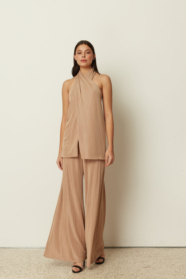 BEIGE JERSEY PANTS