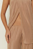 BEIGE JERSEY BLOUSE