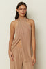 BEIGE JERSEY BLOUSE