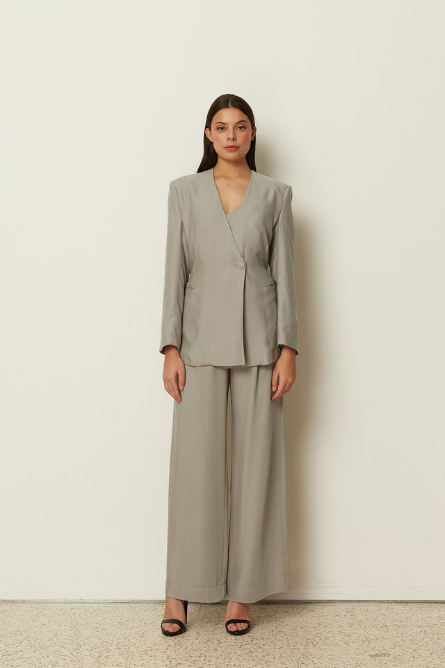 GREY STATEMENT PANTS