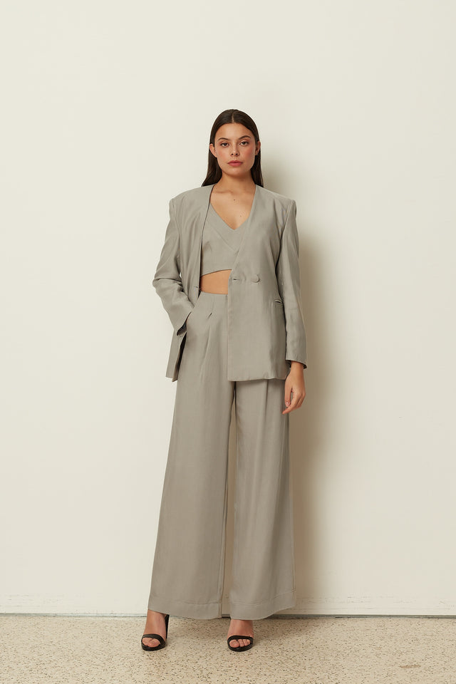 GREY STATEMENT PANTS