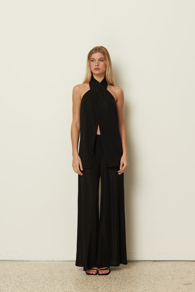 BLACK JERSEY PANTS