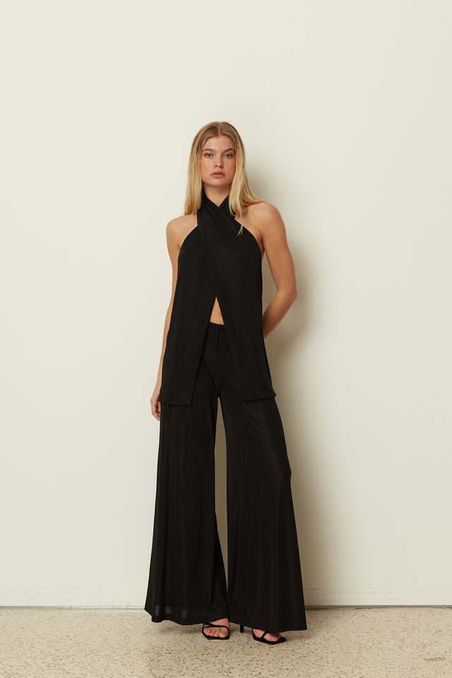 BLACK JERSEY PANTS