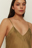 OLIVE SHEER LINGERIE DRESS