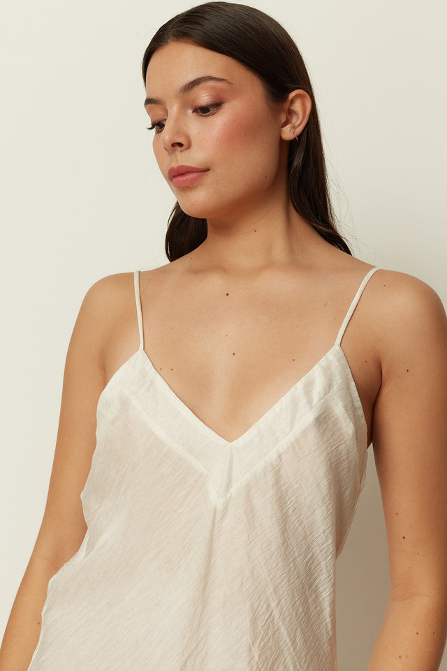 WHITE SHEER LINGERIE DRESS