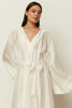 WHITE SHEER LONG KIMONO