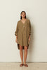 OLIVE OVERSIZED KIMONO SHIRT