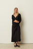 BLACK SATIN SARONG