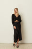 BLACK SATIN SARONG