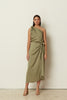 KHAKI SATIN SARONG