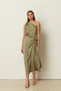 KHAKI SATIN SARONG