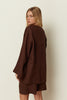 BROWN LINEN KIMONO