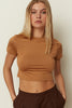 BEIGE FITTED T-SHIRT