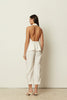 WHITE HIGH WAIST CARGO PANTS