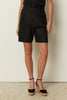 BLACK LINEN SHORTS