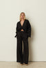BLACK LINEN KIMONO